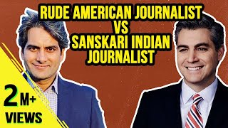 Rude American Vs Sanskari Indian Journalists  Ep54 TheDeshBhakt [upl. by Nylirrej]