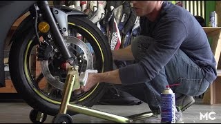 Motorcycle Brake Maintenance Deglazing Rotors  MC GARAGE VIDEO [upl. by Aihseym]