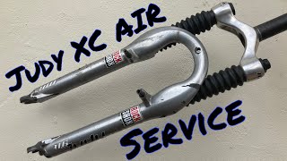 How To Service a RockShox Judy XC Air Fork [upl. by Ashlie]