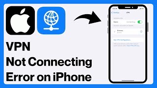 How To FIX VPN Not Connecting Problem on iPhone  VPN Connection Error on iPhone [upl. by Ainegul]