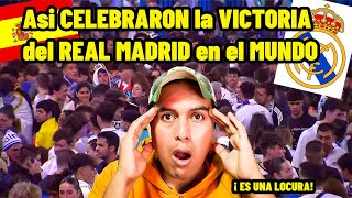 😀quotAsi CELEBRARON la VICTORIA del MADRID EN EL MUNDOquot mexicano reacciona al real madrid españa extran [upl. by Justicz]