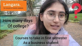 Courses to take in first semester as a business student  Langara College  ArshTainment [upl. by Engracia]