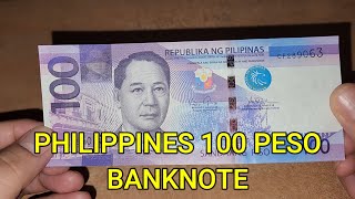 Philippines 100 Peso Banknote  Currency Universe Shorts [upl. by Dmitri]