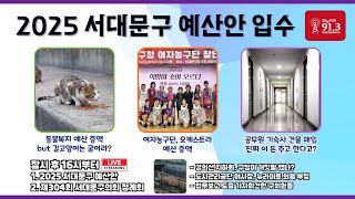 2025 서대문구 예산안 입수 내년부터 길고양이 급식 연중 4개월만 한다 [upl. by Marinna]