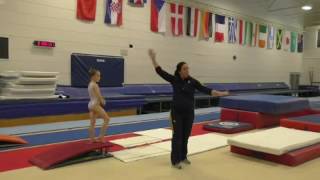 Roundoff drills for Yurochenko vaulting [upl. by Atilrac745]