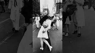 VJ Day  How sweet it is to be Back Home ytshort history vjday kiss victory [upl. by Senskell]