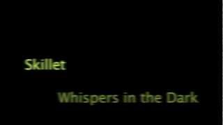 Skillet  Whispers in the Dark Lyric video [upl. by Elnore]