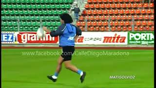 Diego Maradona Could Do Everything With a Football Rare Freestyle [upl. by Ameh]