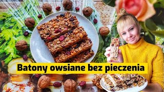 Domowe batony owsiane bez pieczenia w kilka chwil [upl. by Nezah]