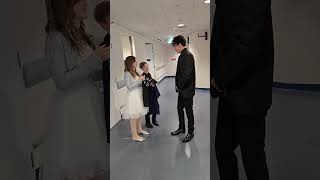 2harps with incredible Dimash after the concert Singaporedimash harp virtuosos 2harps [upl. by Aiem]