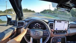 2022 Toyota Tundra 1794 Hybrid 4x4 POV Test Drive 3D AudioASMR [upl. by Ruvolo]