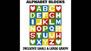 Alphabet Blocks C2C amp Tapestry Crochet Pattern amp Chart by Magic Yarn Pixels [upl. by Germin]