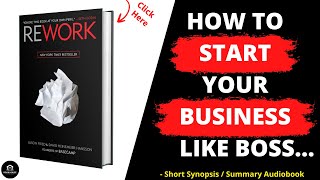 Rework by Jason Fried  Book Summary  Book Review  Free Audiobook  English Book Summary [upl. by Golightly]