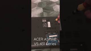 HOW TO REMOVE BATTERY  ACER ASPIRE V5431 SERIES  SIMPLE WAY [upl. by Noir]