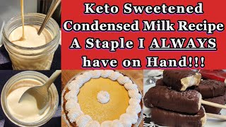 Keto Sweetened Condensed Milk Recipe  Simple amp Versatile [upl. by Stanly]