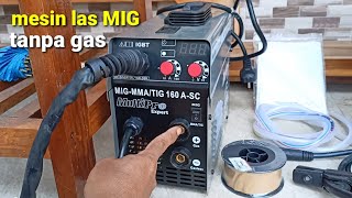 review mesin las MIG tanpa gas co2 450 Watt multipro MIGMMATIG 160 A [upl. by Godfree258]