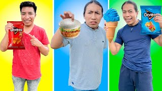 24 HORAS COMIENDO UN SOLO COLOR  FERNANDO OTAVALO VLOGS [upl. by Saretta]