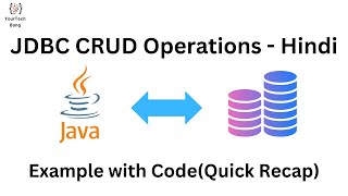 JDBC CRUD Operations  Java Tutorial in Hindi  JDBC in Hindi [upl. by Agatha]