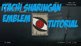 Itachi Sharingan Emblem Tutorial For Honor [upl. by Macur]