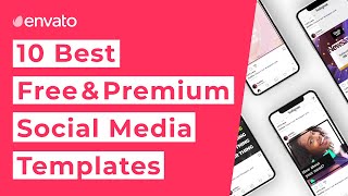 10 Best Free and Premium Social Media Templates 2020 [upl. by Flavian]