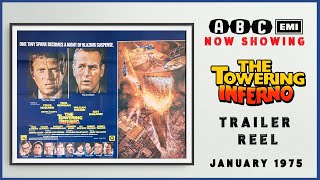 THE TOWERING INFERNO January 1975 ABC Cinema Trailer Reel  Home Cinema [upl. by Aniratac205]