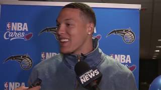 Aaron Gordon on Uncle Drew amp Free Agency  Interview  Orlando Magic [upl. by Olonam]