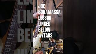 Joe Bonamassa Blues Licks Tutorial With Tabs shorts [upl. by Assitruc]