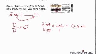 Dose Conversion 1  mg to mL Using Label [upl. by Mulcahy]