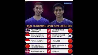 Jadwal Final Hongkong Open 2024 [upl. by Annod]