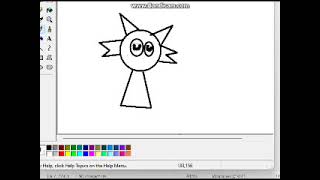 How to draw Wenda in ms paint111 [upl. by Jim]