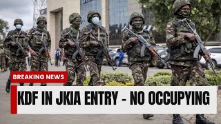 MUST WATCH See the tight security at JKIA ahead of anticipated Gen Z demos  KDF deployed [upl. by Hgalehs]