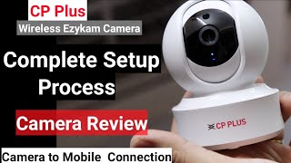 CP Plus Ezykam 360 Degree Wifi Security Camera Setup  Connect with Mobile  Camera Overview [upl. by Chasse]