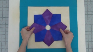 How to Piece a Pointy Eight Dresden Plate Quilt Block  Beginner Quilting Tutorial with Leah Day [upl. by Jephum885]