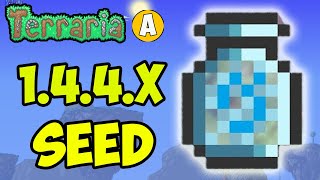 Terraria how to get BLIZZARD IN BOTTLE fast SEED for 1449 2024 NO DIGGING [upl. by Rao]