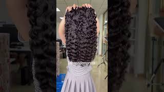 Curly hair  Cambodian hair  Diamondempress hair [upl. by Dunaville989]