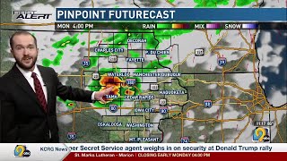 KCRG First Alert Forecast Monday afternoon July 15 [upl. by Einattirb]