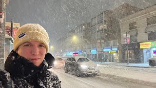 Toronto LIVE Winter Storm on a Friday Night [upl. by Nniuq]