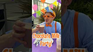 How to throw a Chocolate Milk PARTY 🎈 Blippis Snack Hacks blippi shorts [upl. by Friedly]