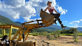 Learning To Operate A 1974 Backhoe That Has No Brakes THIS WAS TERRIFYING [upl. by Fuhrman]