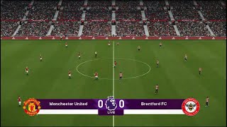 Manchester United vs Brentford  Premier League  PES 2021  PC Gameplay  4K [upl. by Eugen136]