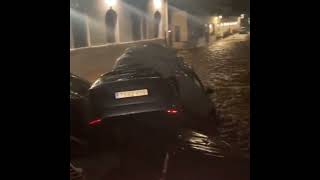 🚨SPAIN  Torrential rains wash away cars in Cadaqués and activate the weather alert in Girona [upl. by Sterling]