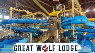 Waterpark at Great Wolf Lodge Naples Florida  Brand New Indoor Waterpark in Naples Florida [upl. by Enert150]