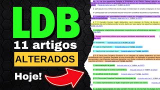 LDB ALTERADA  Concurso para Professor  Lei de Diretrizes e Bases da Educação [upl. by Azirb]