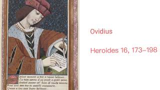 Ovidius heroides 16 173198 Paris aan Helena [upl. by Adnola]