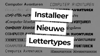 Nieuwe Lettertypes toevoegen aan Powerpoint en Word [upl. by Medardas]