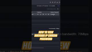 How To View Hikvision IP Camera Password cctv hikvision cctvcamera [upl. by Nnyled]