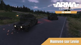 Humvee sur Levie  Arma Reforger  serveur RP [upl. by Inaej]