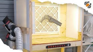 How to Make a Custom Paint Booth with Filter amp Lights [upl. by Retsbew]