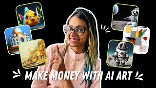 How To Sell AI Art Online  AI Art To Make Money  Use Dall E 2  AI Art Generator [upl. by Edea]