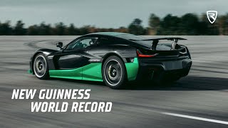 Bending Physics Nevera sets new Guinness World Records™ Title – 27574 kmh in reverse [upl. by Joanna655]